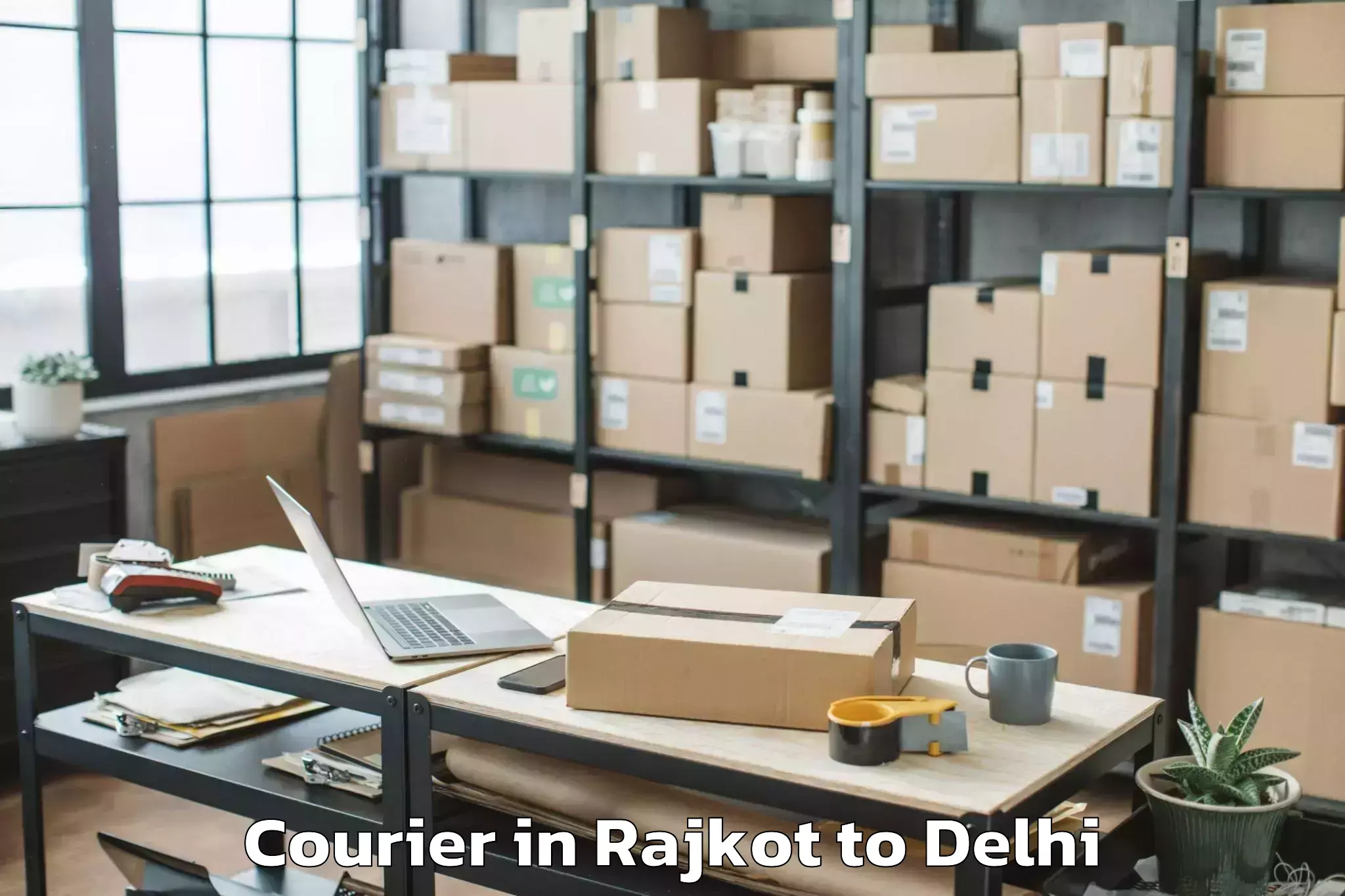 Book Your Rajkot to Okhla Industrial Estate Okhla Courier Today